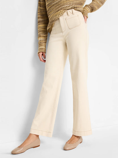 High Rise Wide Leg Pocket Jeans