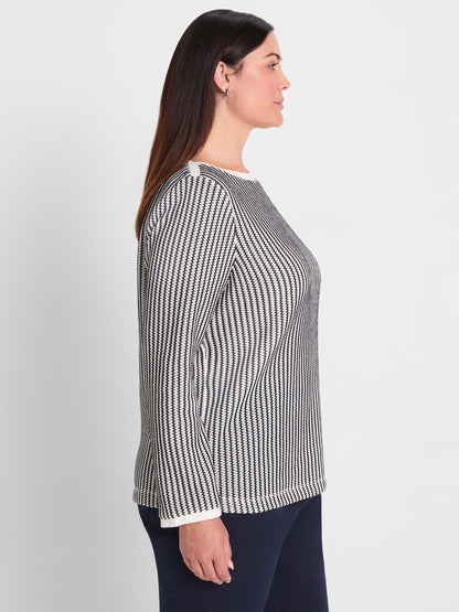 Zig Zag Knit Top
