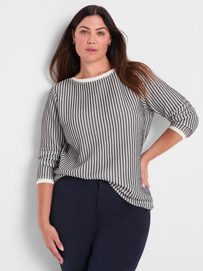 Zig Zag Knit Top