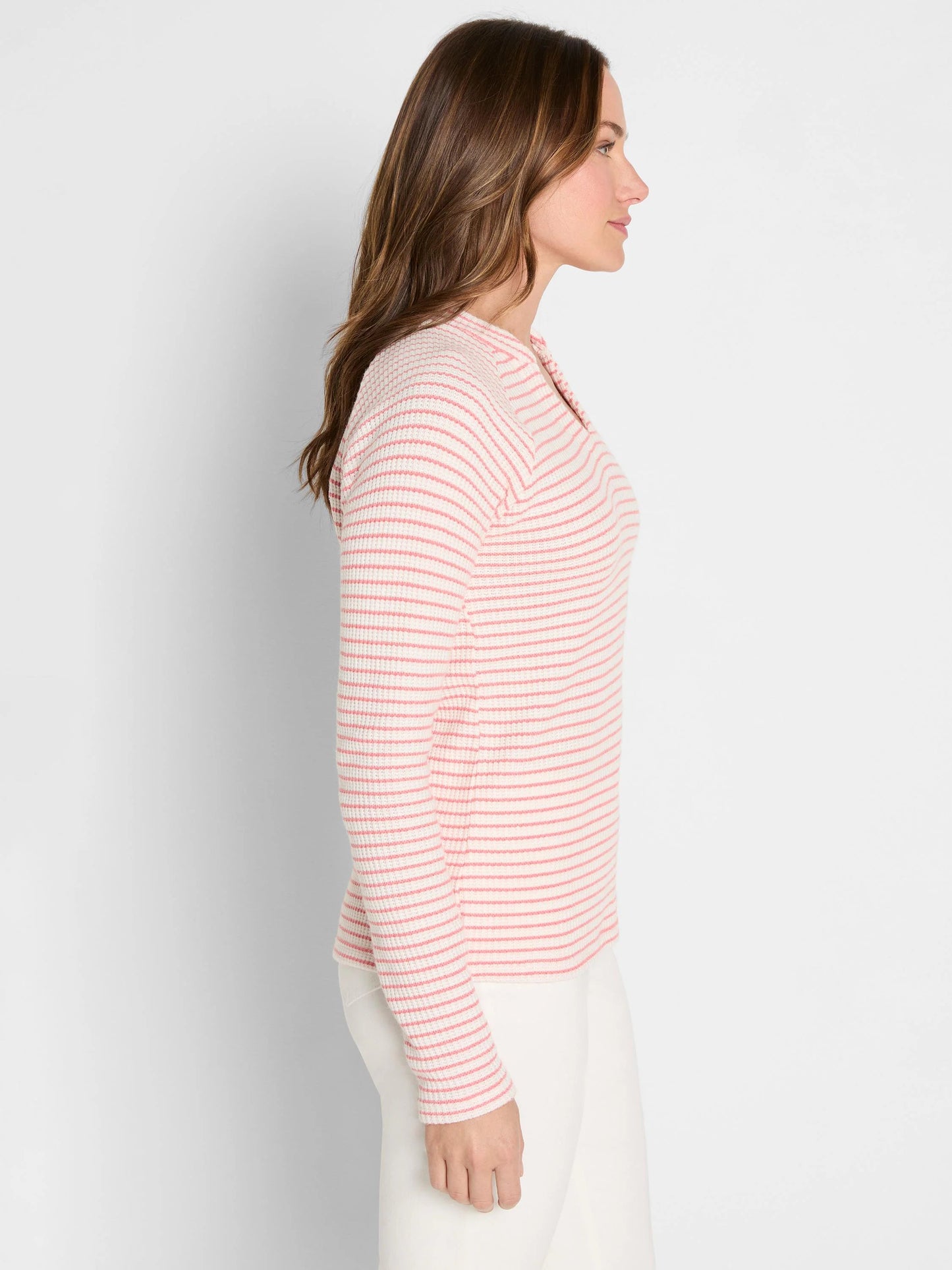 Soft Thermal Split Neck Top