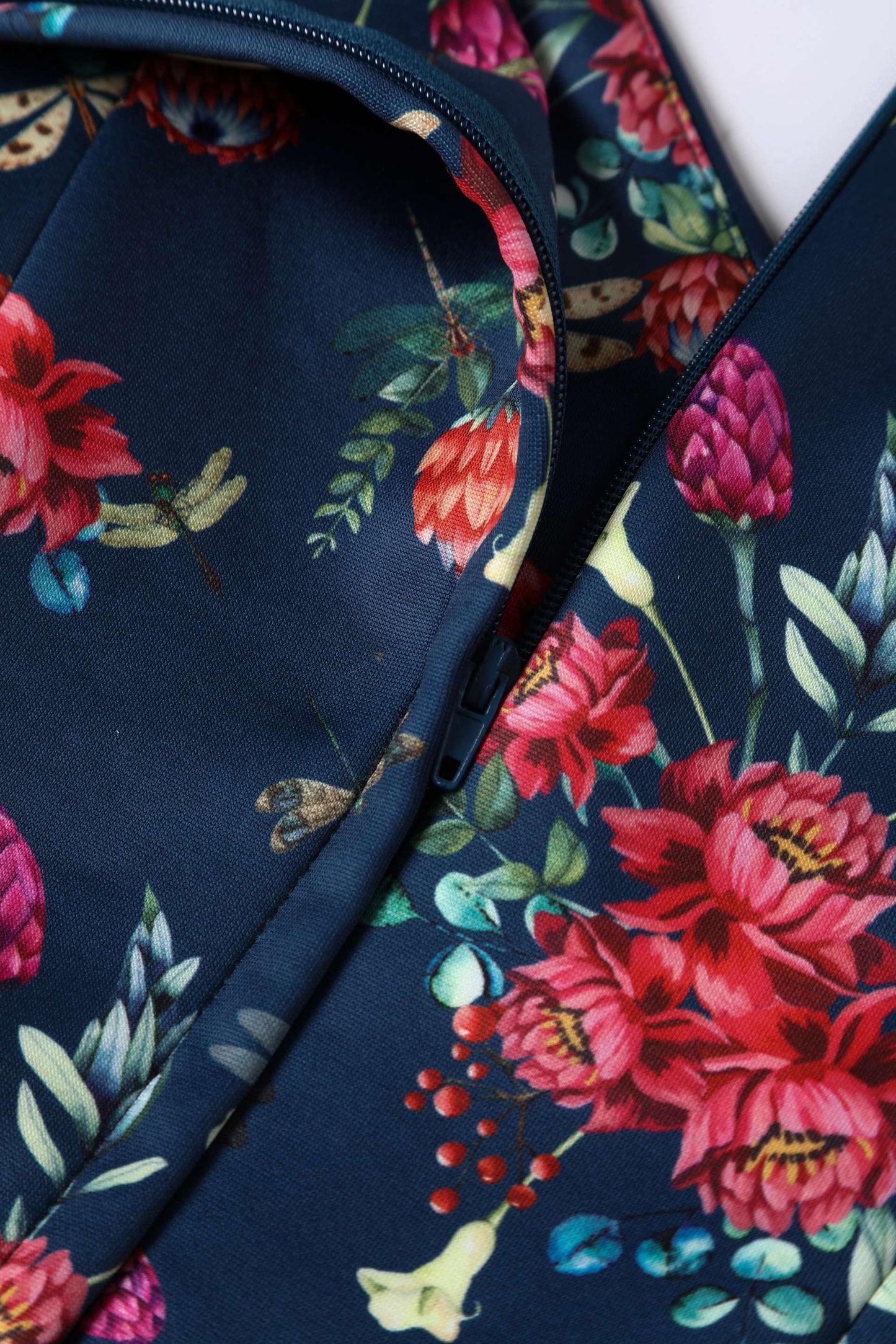 Lily Floral Dragonfly Off Shoulder Dress