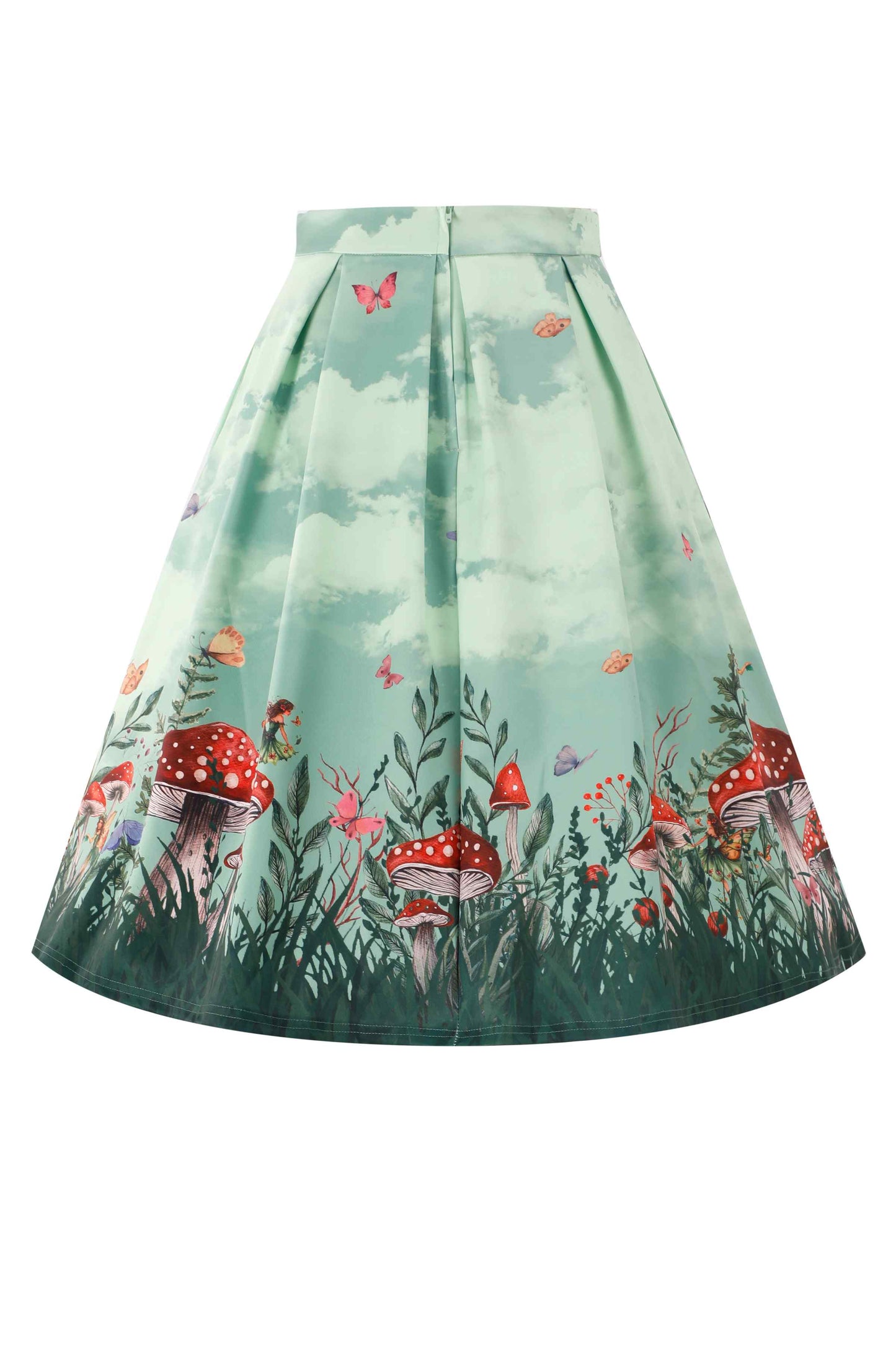 Aisley Fairy Land Pleated Midi Skirt