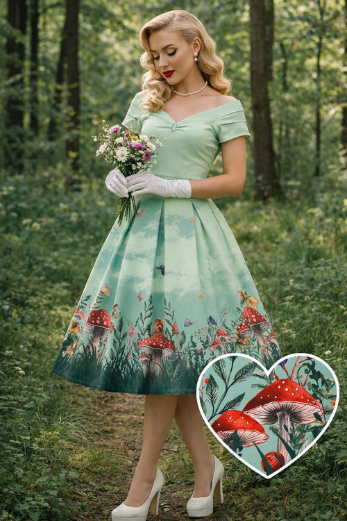 Aisley Fairy Land Pleated Midi Skirt