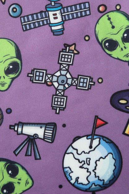 Claudia Purple Alien & UFO Space Dress