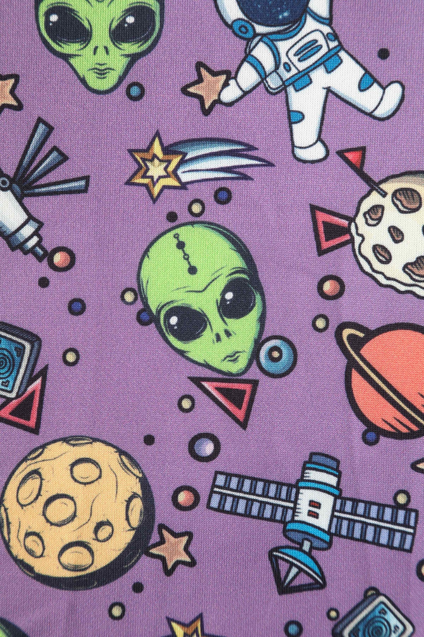 Claudia Purple Alien & UFO Space Dress