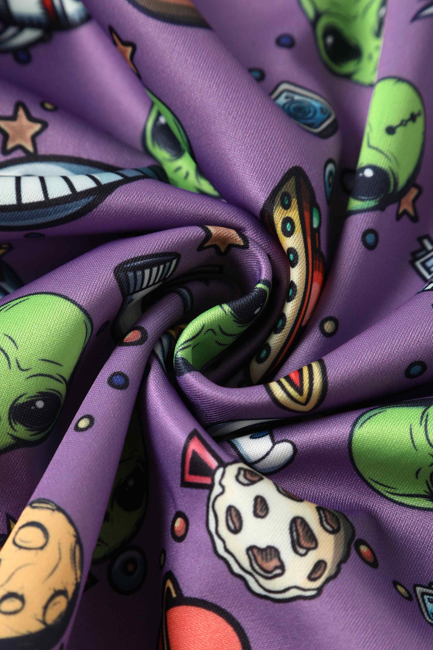 Claudia Purple Alien & UFO Space Dress