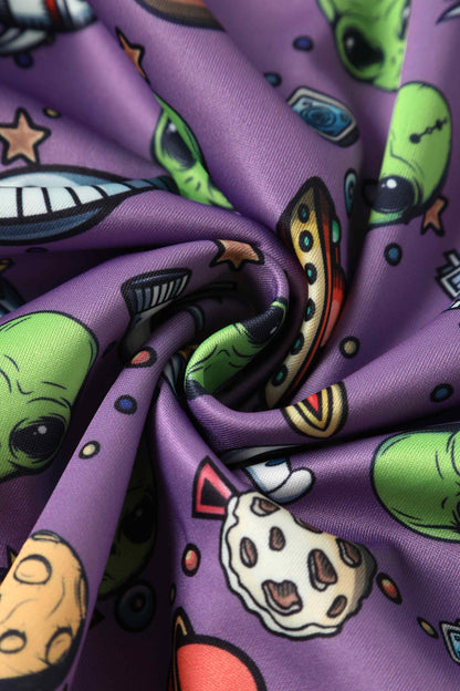Claudia Purple Alien & UFO Space Dress