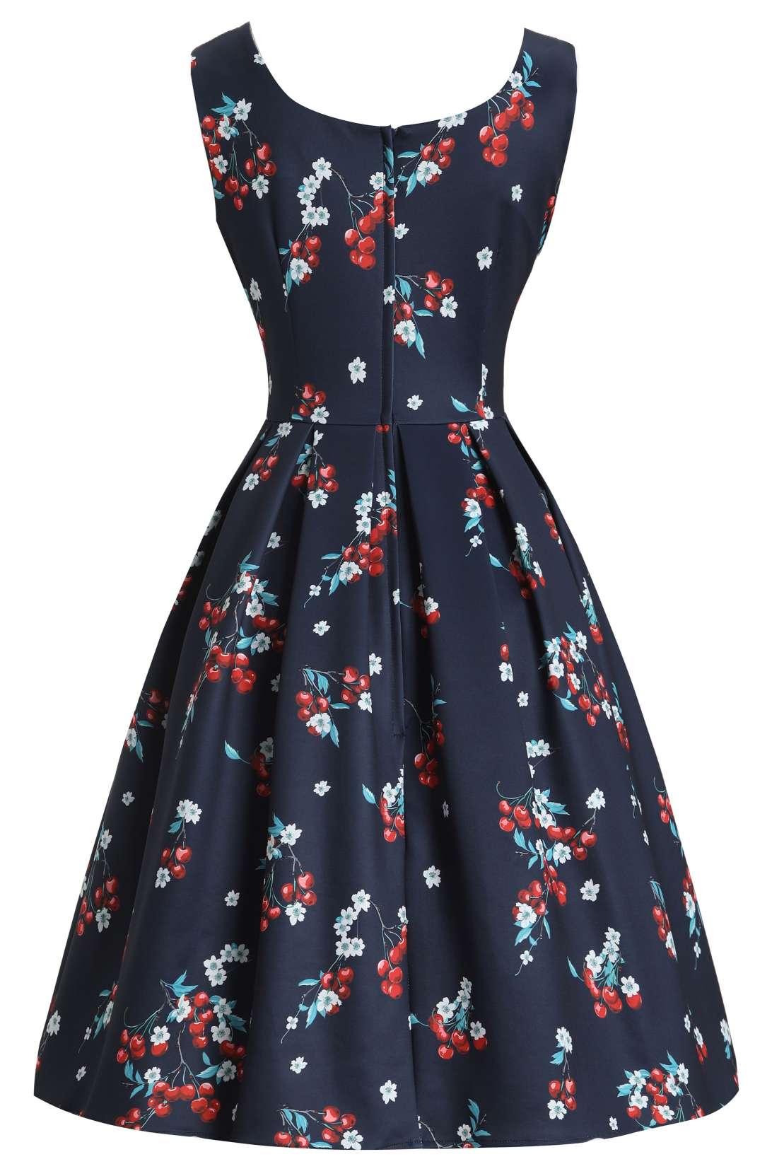 Amanda Cherry Navy Blue Flared Dress