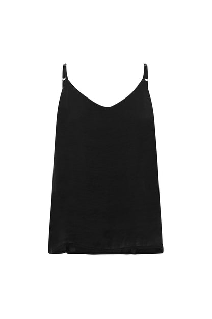 Ana Reversible Neckline Camisole Top Black