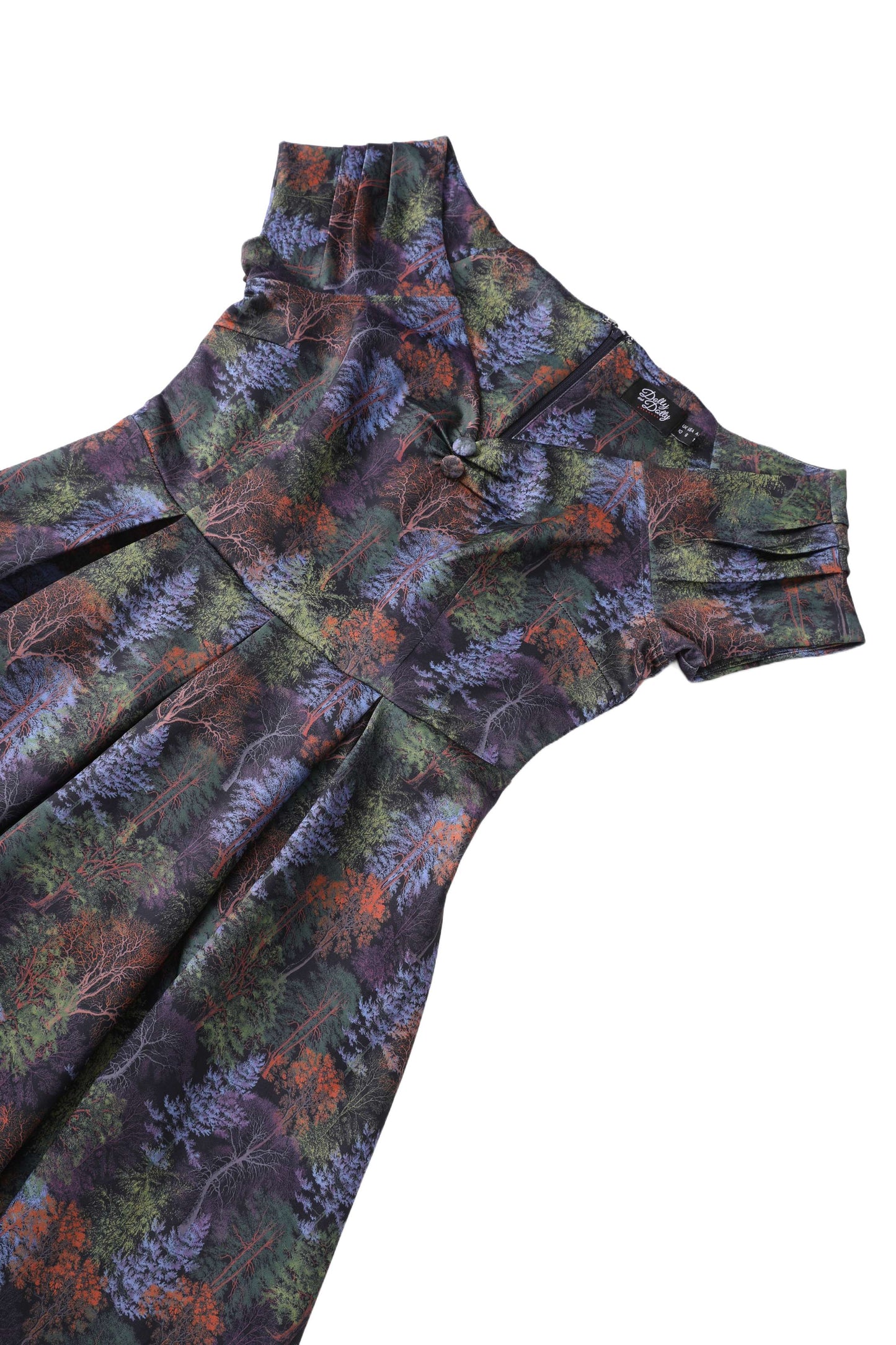 Lily Autumn Foliage Off Shoulder Dress