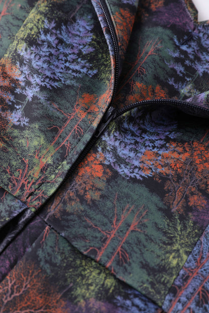 Lily Autumn Foliage Off Shoulder Dress