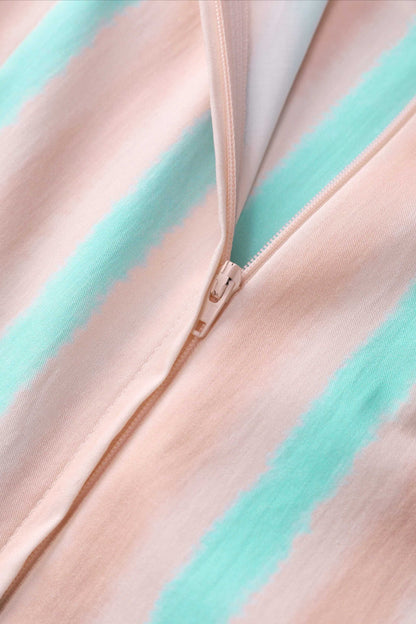 Amanda Pastel Striped Swing Dress