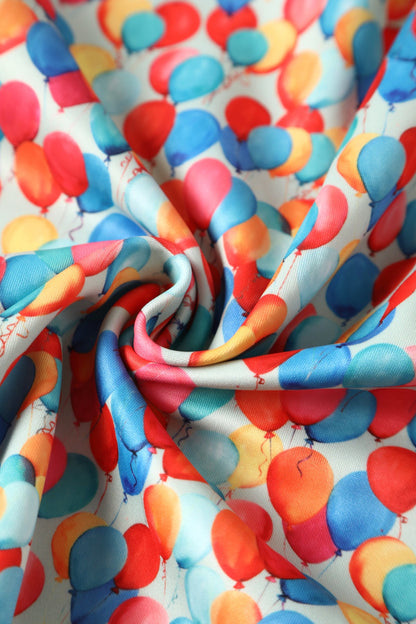 Amanda Balloon Sky Flared Dress