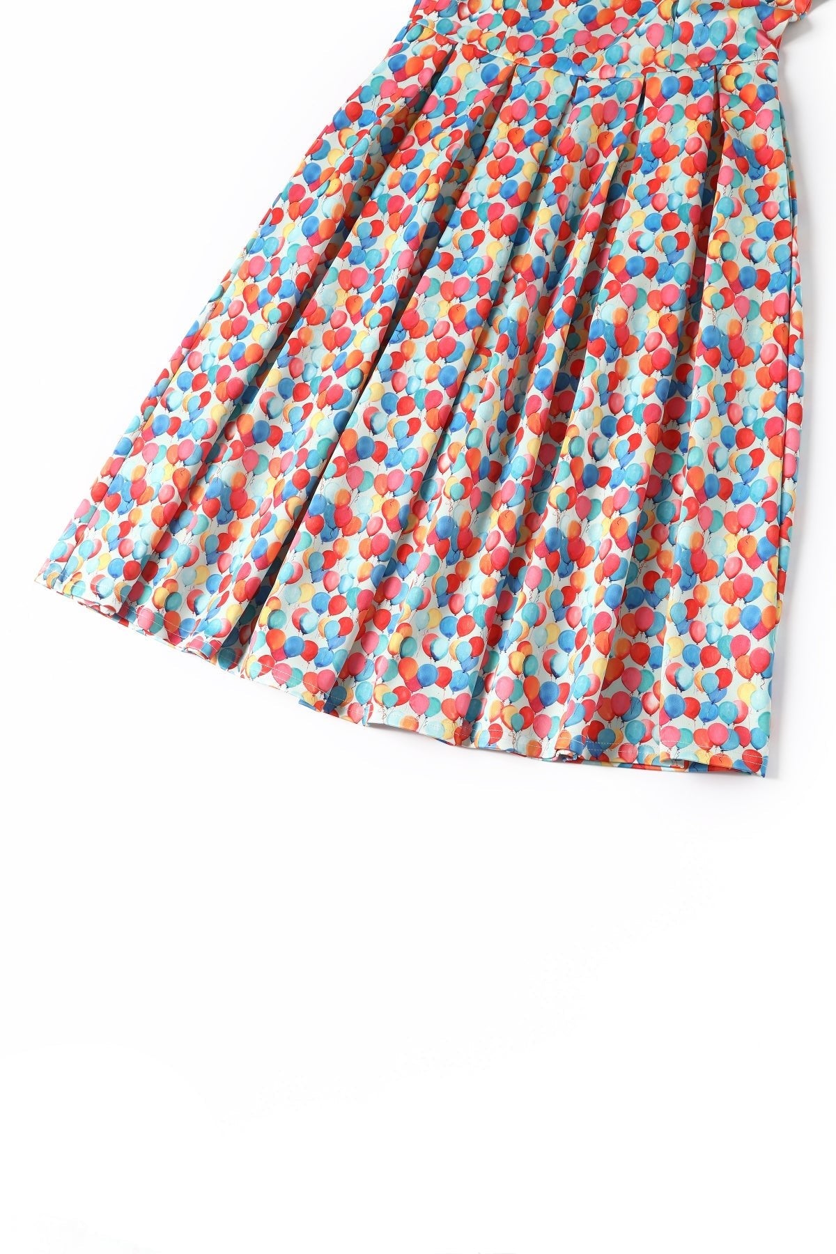 Amanda Balloon Sky Flared Dress