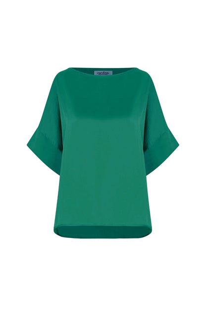 Bianca Short Sleeve Top Emerald