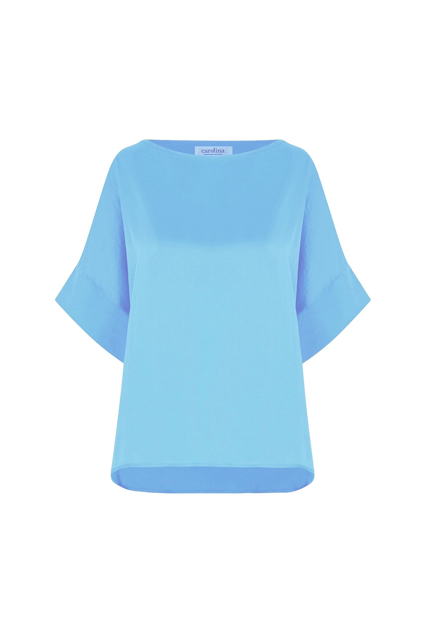 Bianca Short Sleeve Top Ocean Blue