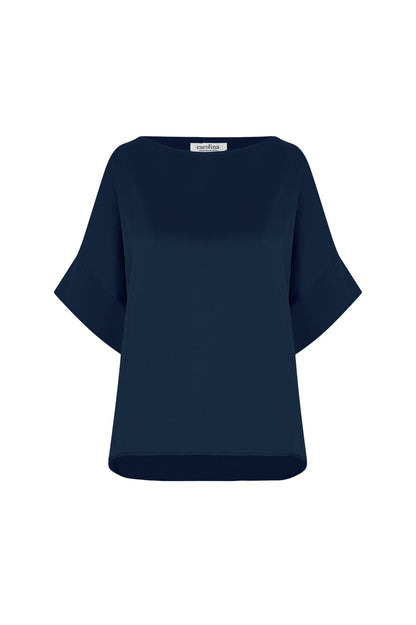 Bianca Short Sleeve Top Navy