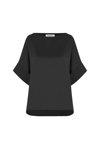 Bianca Short Sleeve Top Black