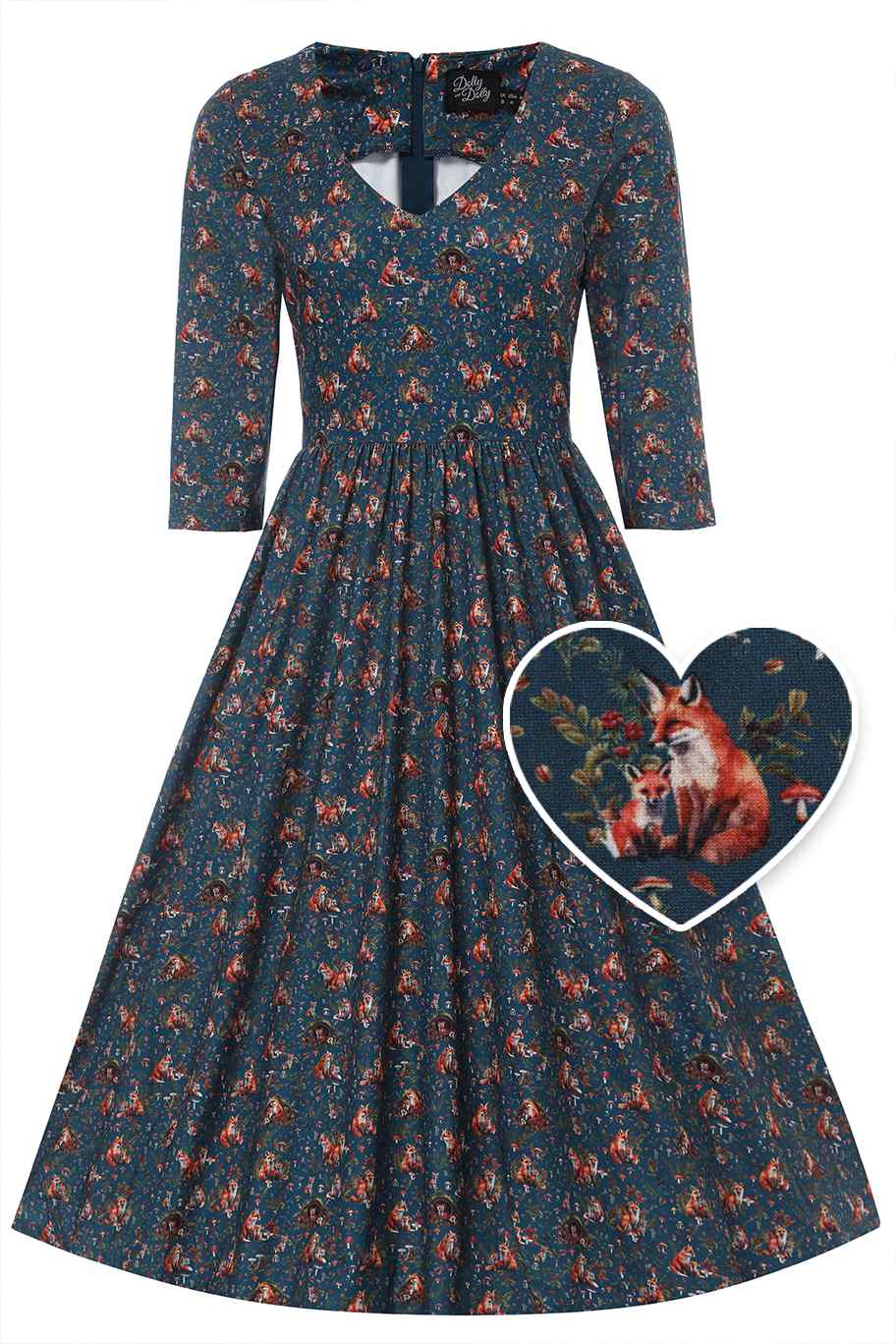 Billie Fox Den Print Dress