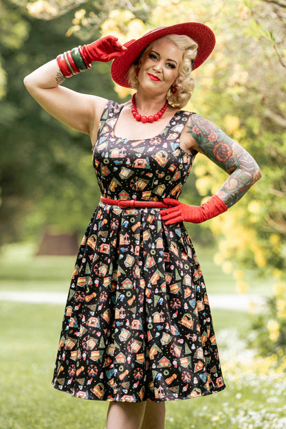 Amanda Christmas Fair Swing Dress