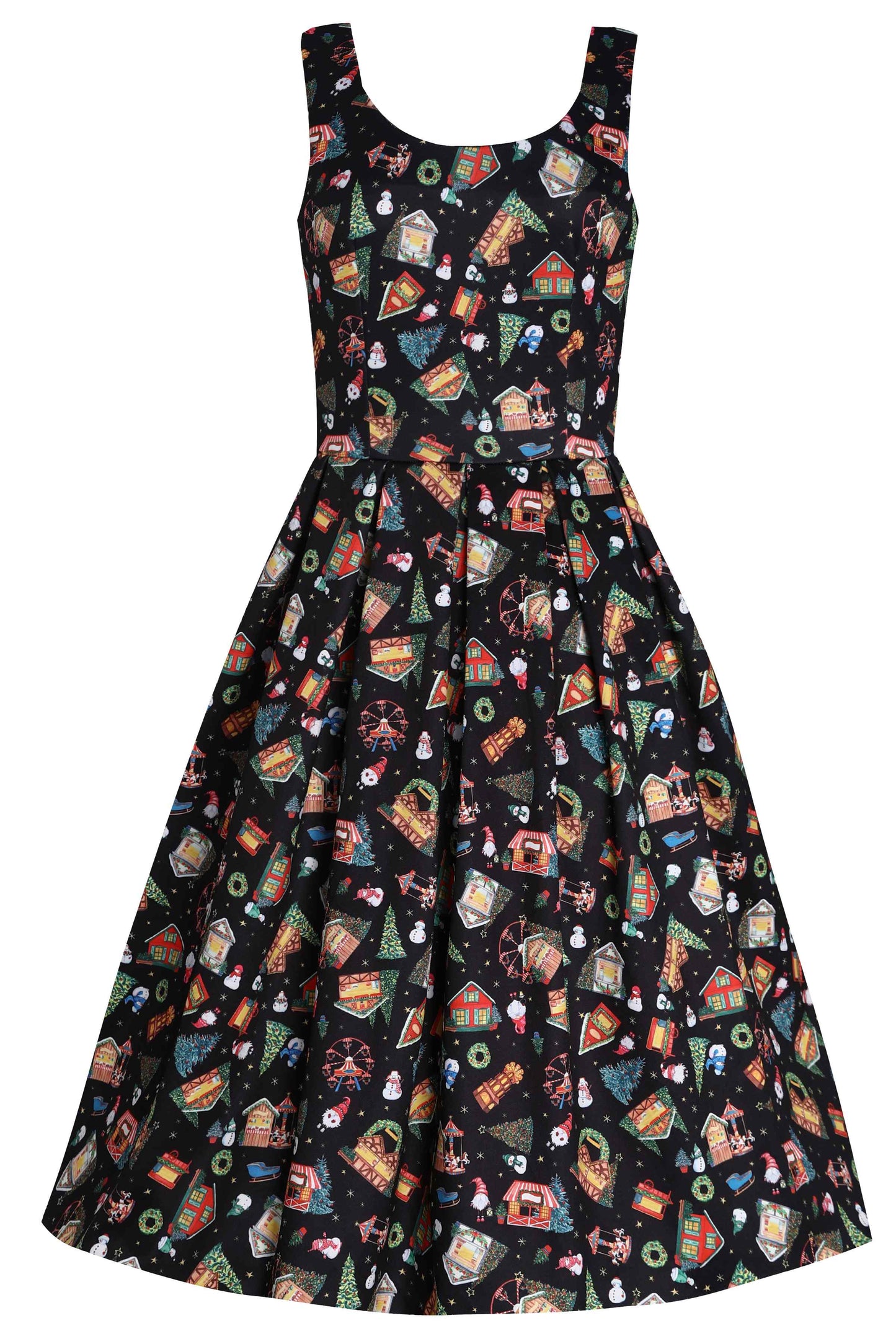 Amanda Christmas Fair Swing Dress