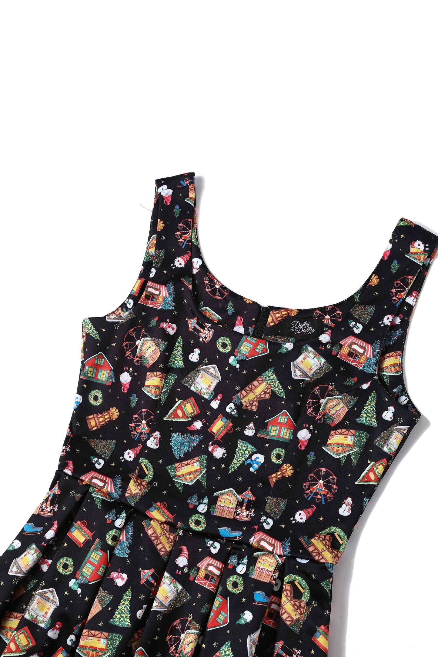 Amanda Christmas Fair Swing Dress
