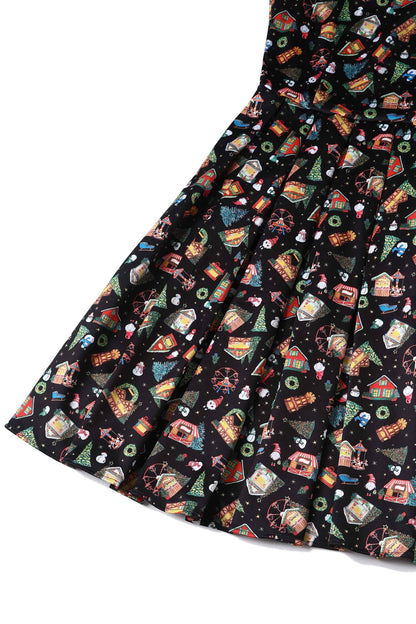 Amanda Christmas Fair Swing Dress
