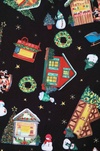 Amanda Christmas Fair Swing Dress