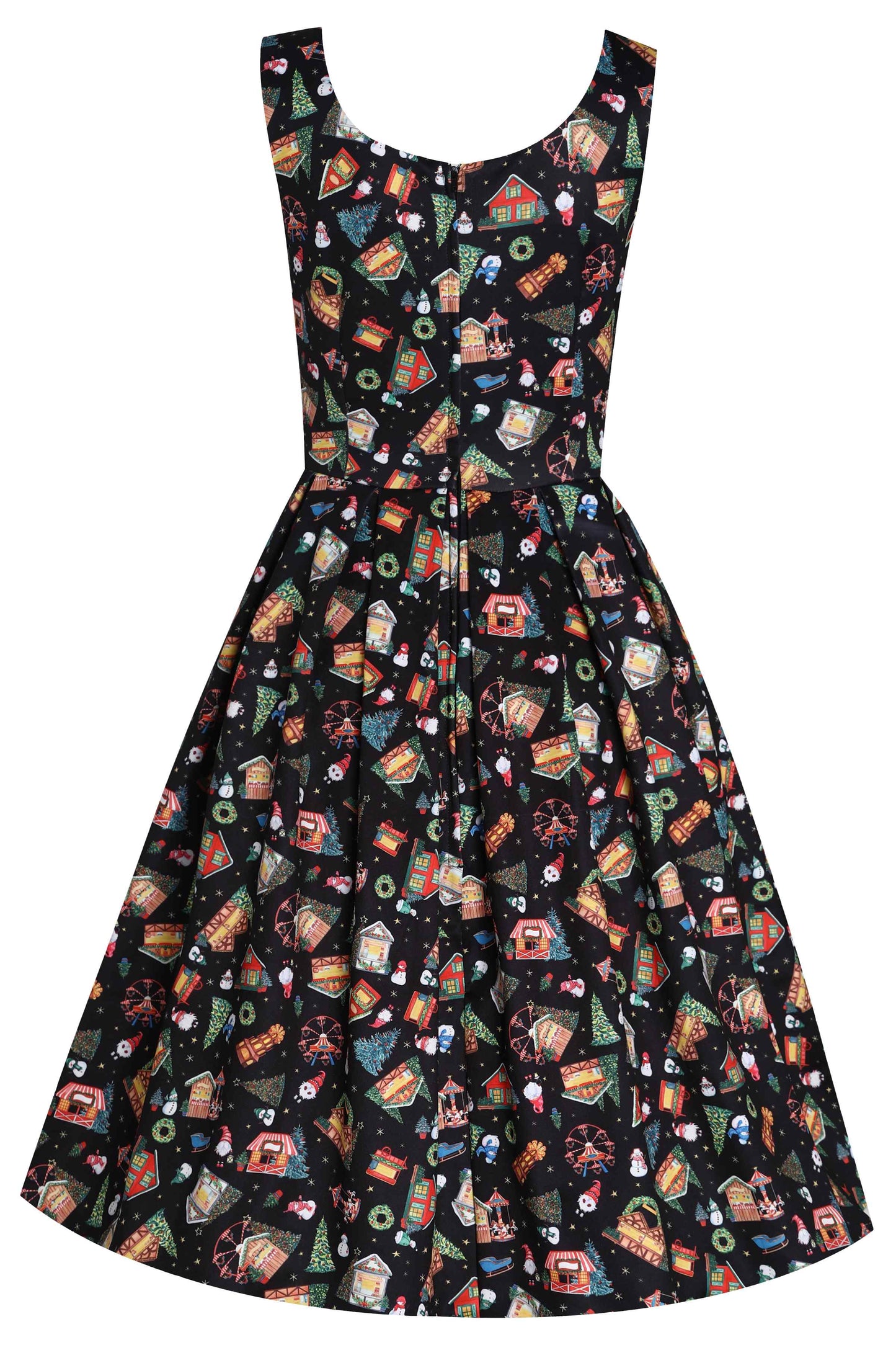 Amanda Christmas Fair Swing Dress