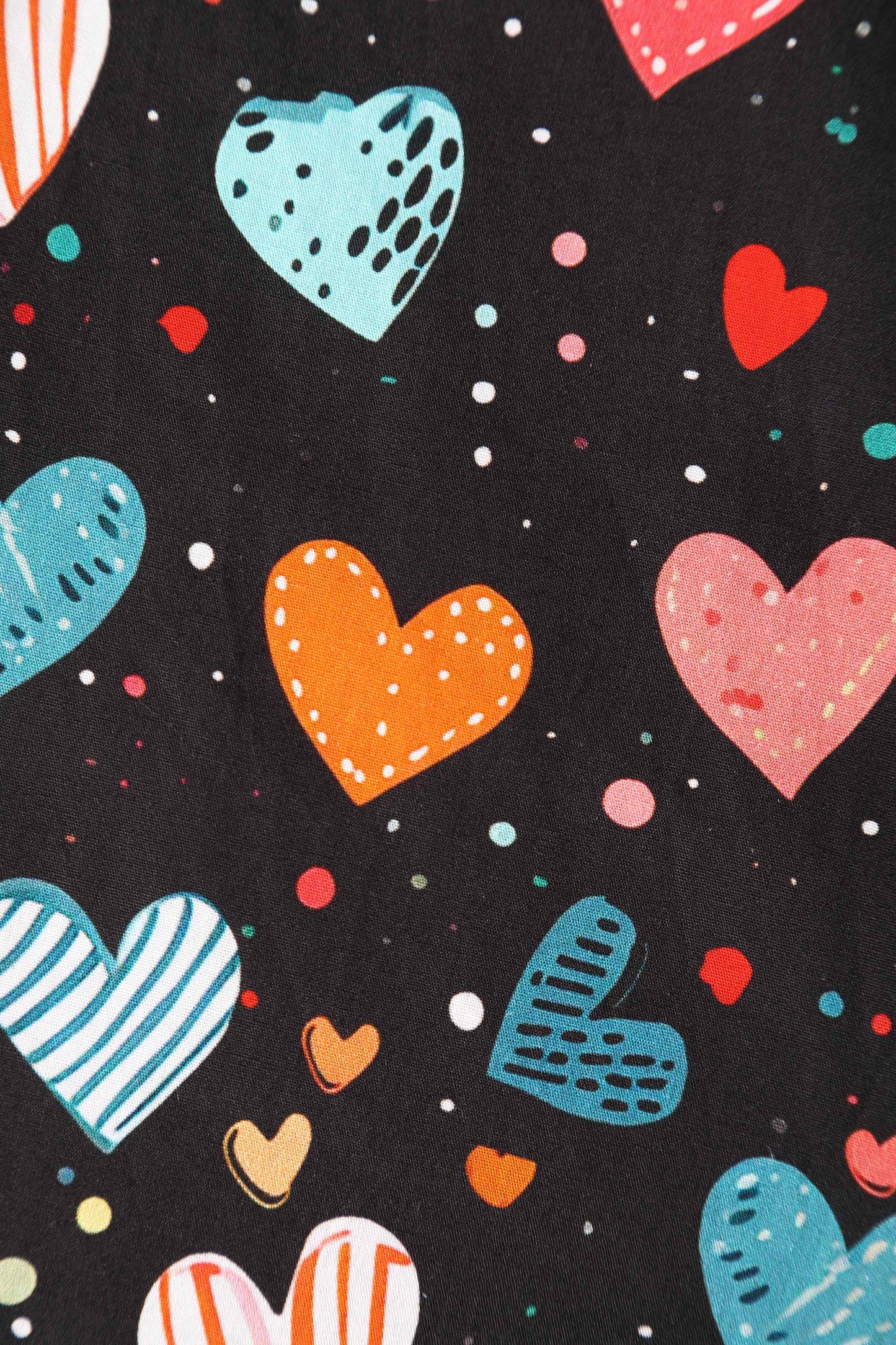 Maverick Black Colourful Heart Shirt Dress