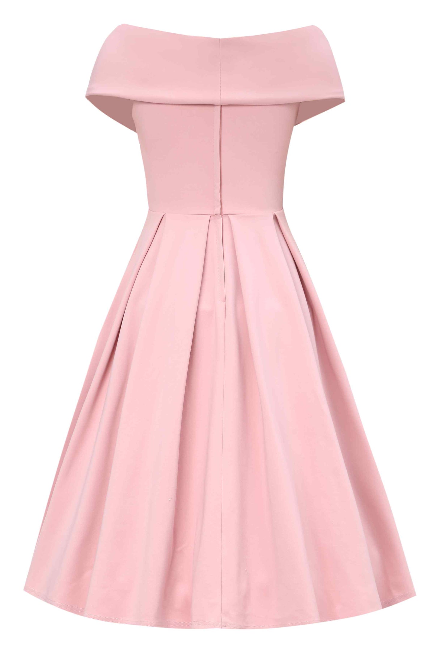 Beverly Blush Pink Off Shoulder Dress
