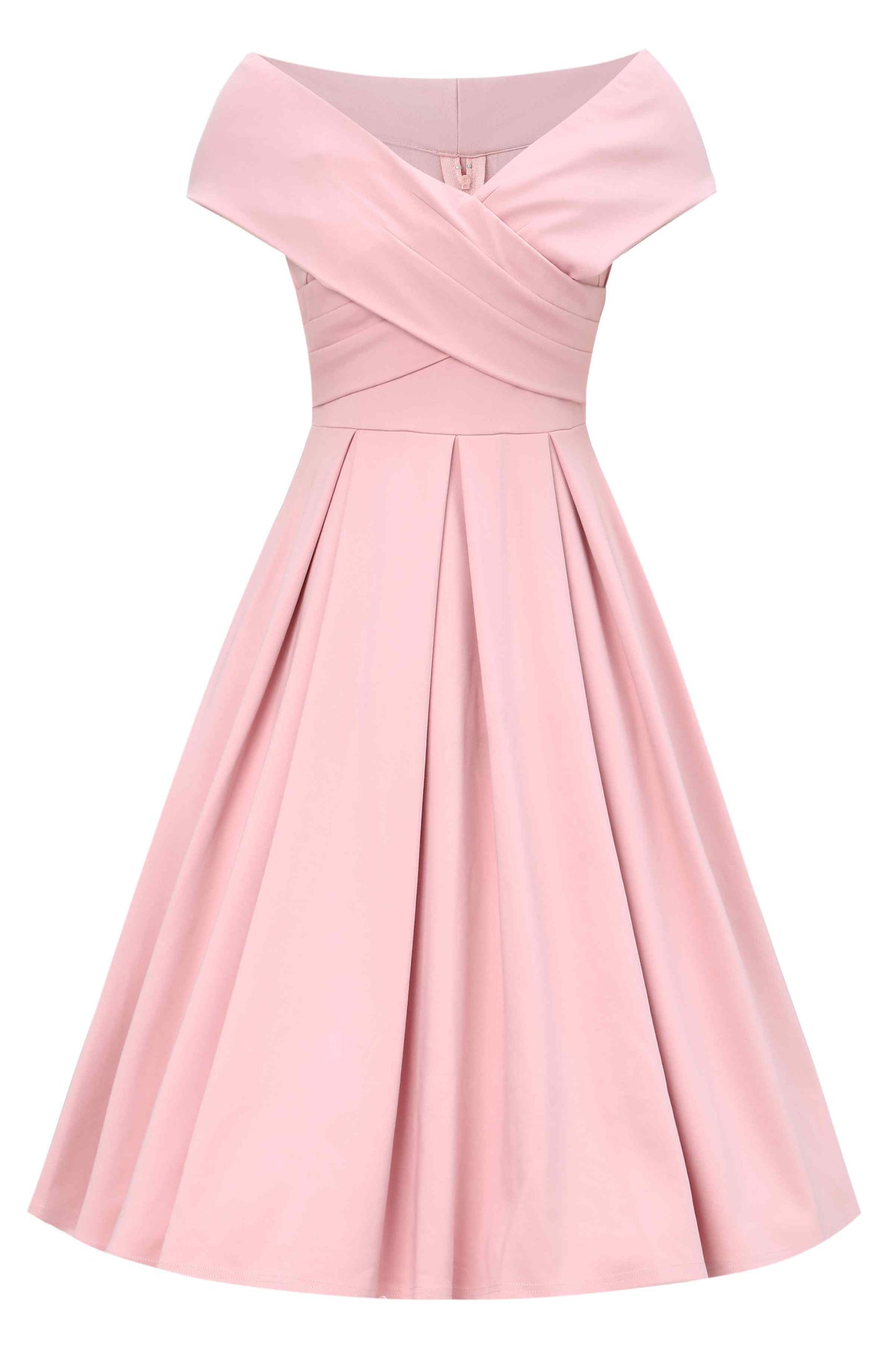 Beverly Blush Pink Off Shoulder Dress