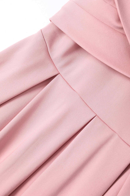 Beverly Blush Pink Off Shoulder Dress