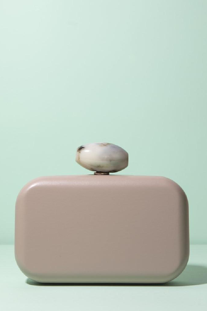 Clutch Box Hueso Romy Beige · Ipanema ·