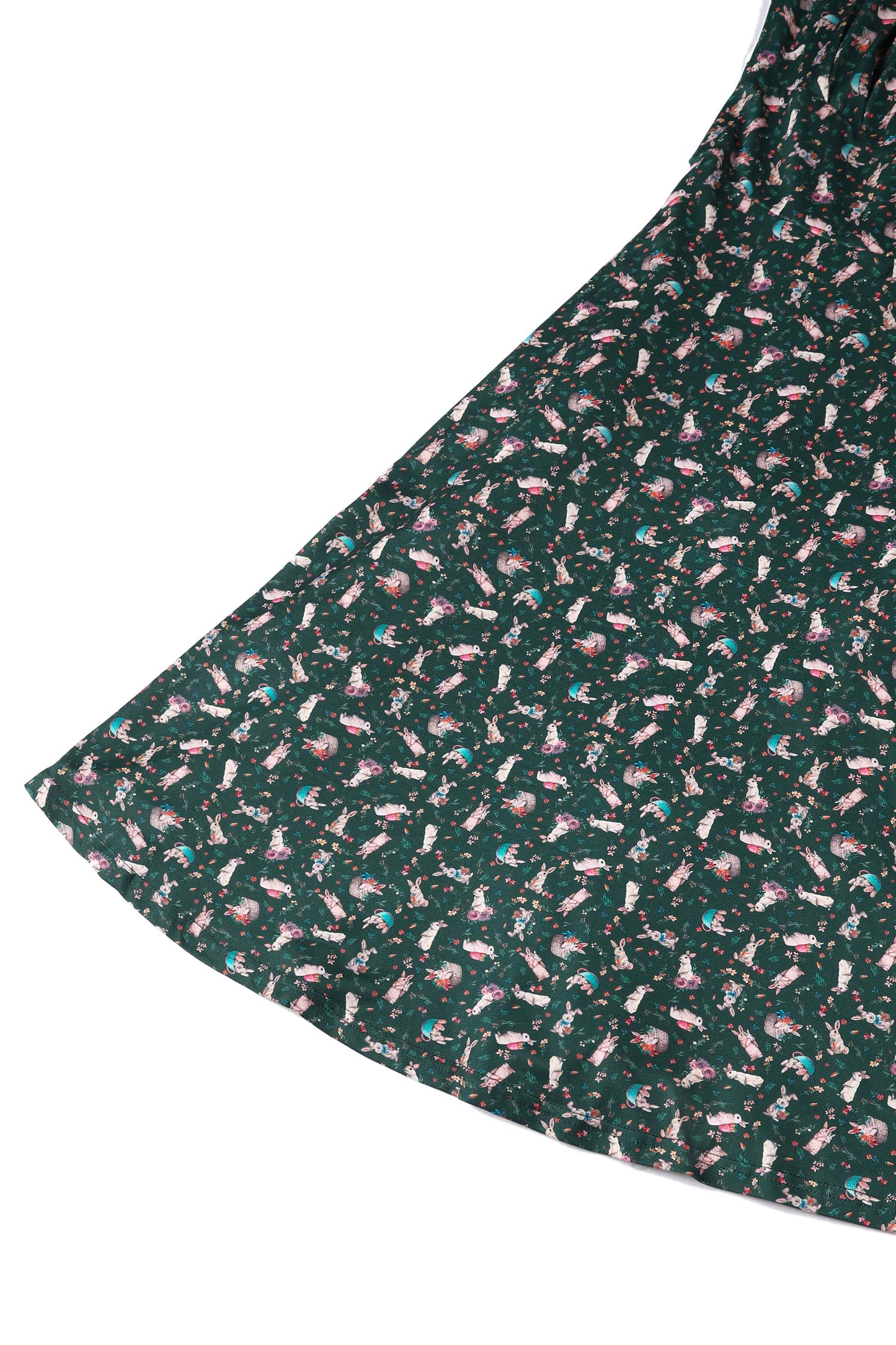 Brenda Bunny Green Flared Dress