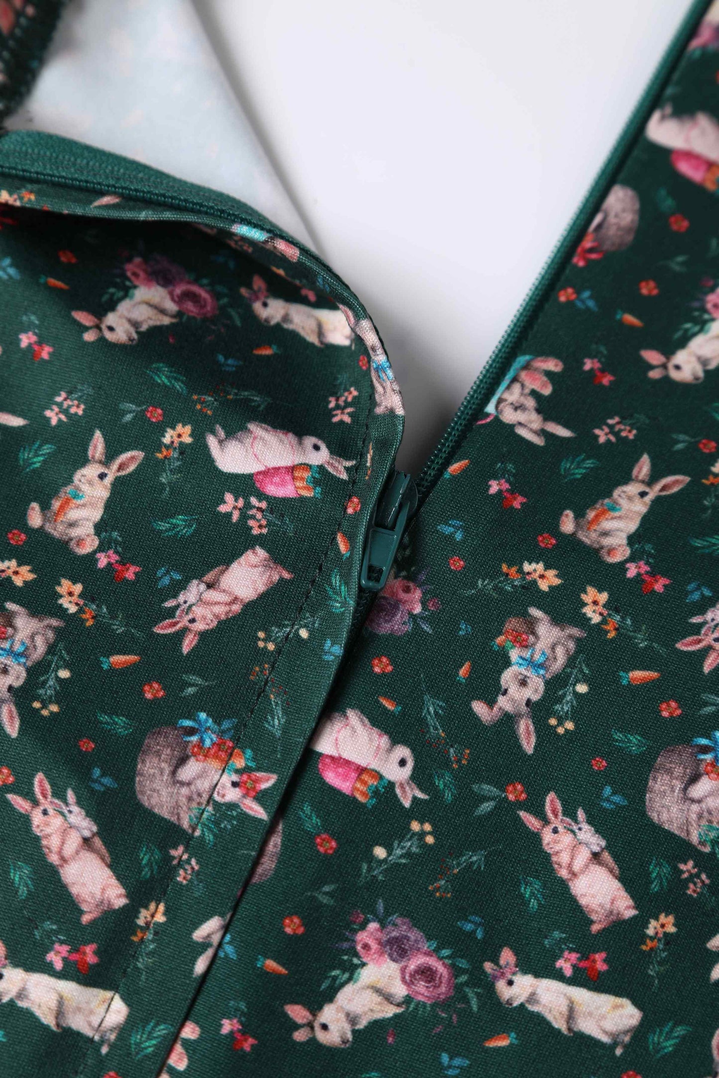 Brenda Bunny Green Flared Dress