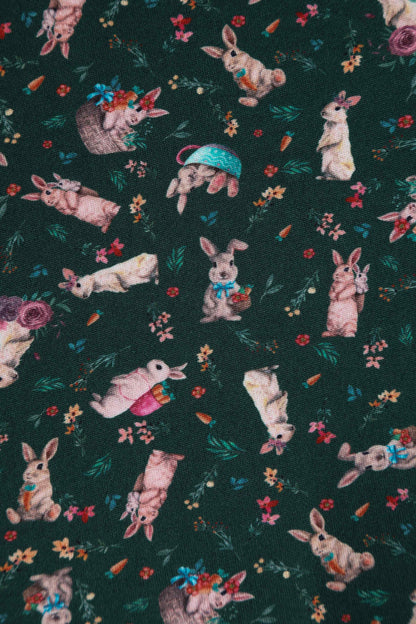 Brenda Bunny Green Flared Dress
