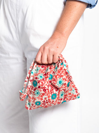 Chilli Top in Red Turquoise Floral