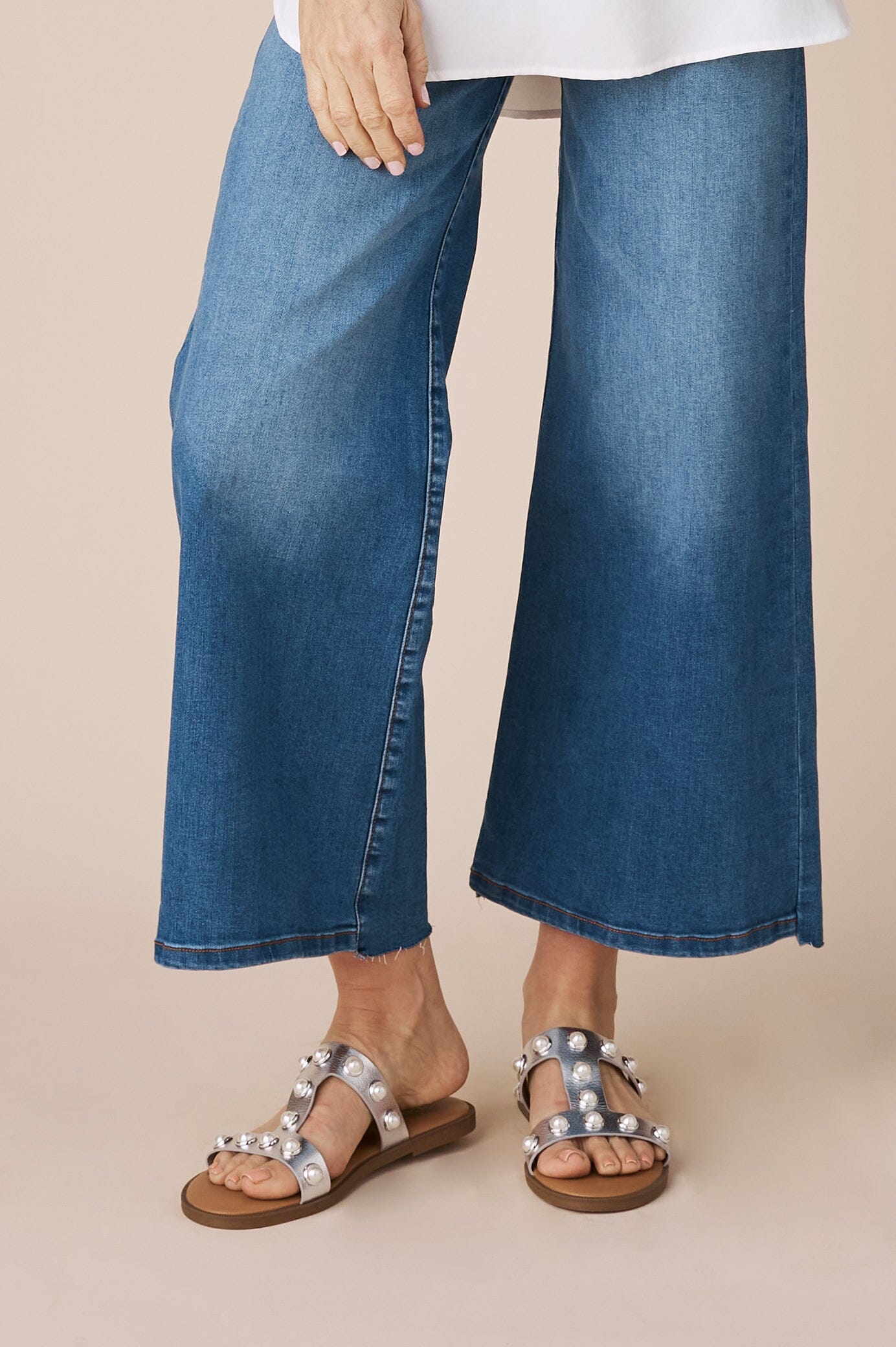 Cammy High Rise Wide Leg Denim Jeans