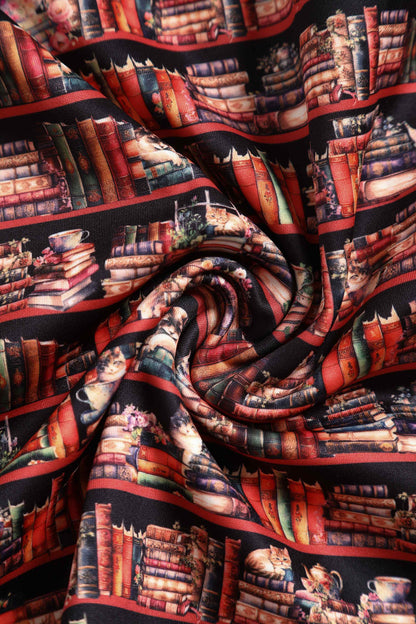 Amanda Cat and Book Swing Dress
