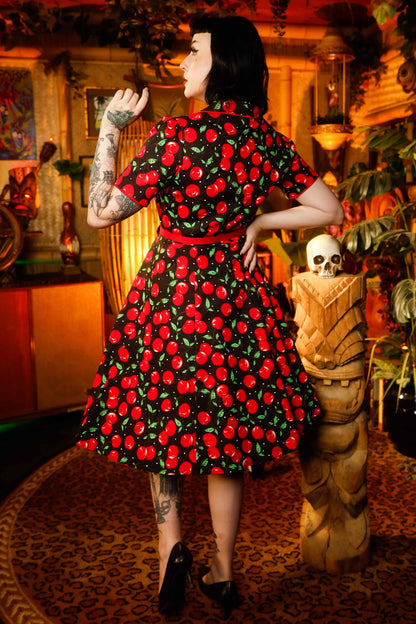 Penelope Cherry Shirt Dress