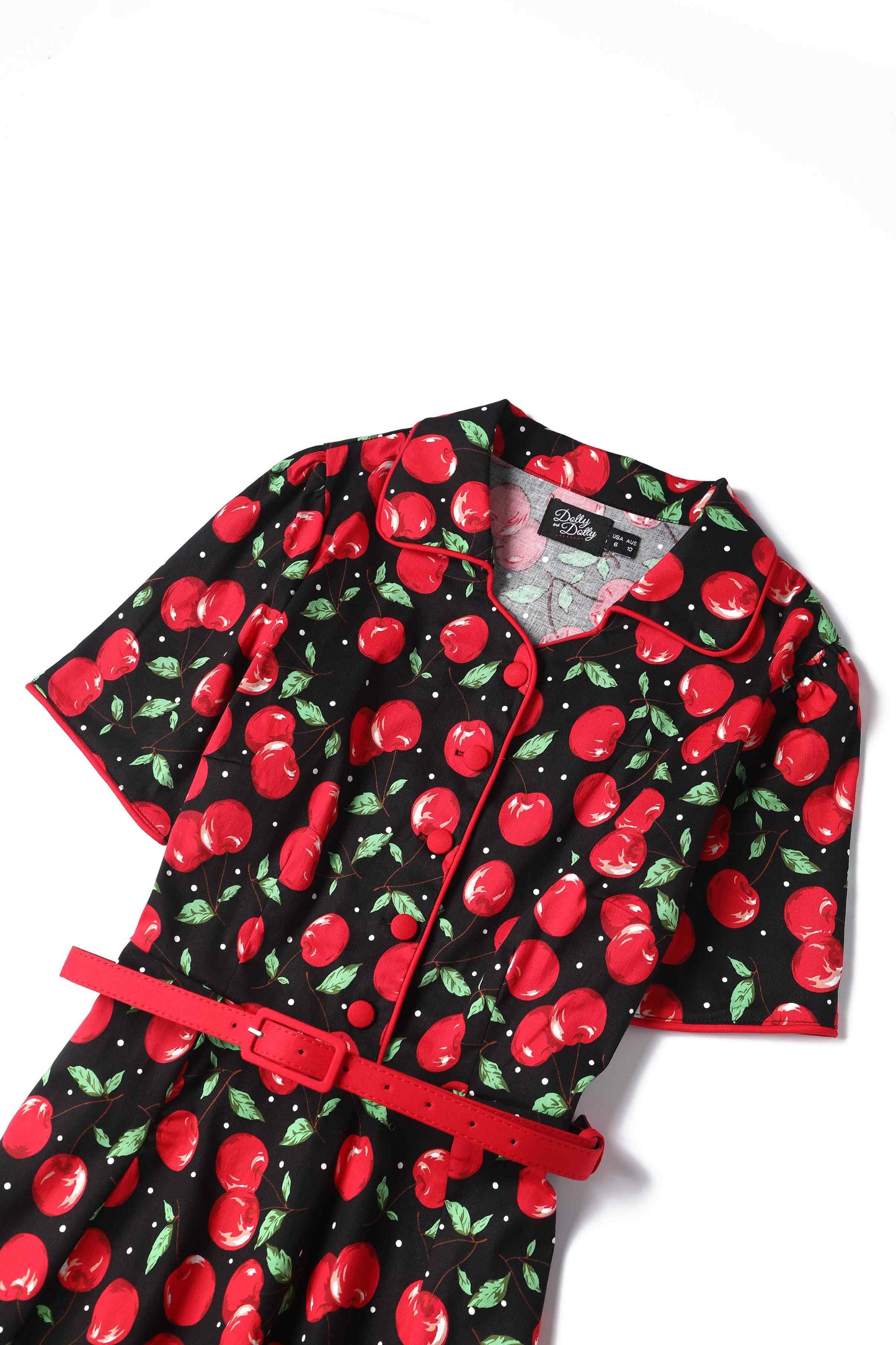 Penelope Cherry Shirt Dress
