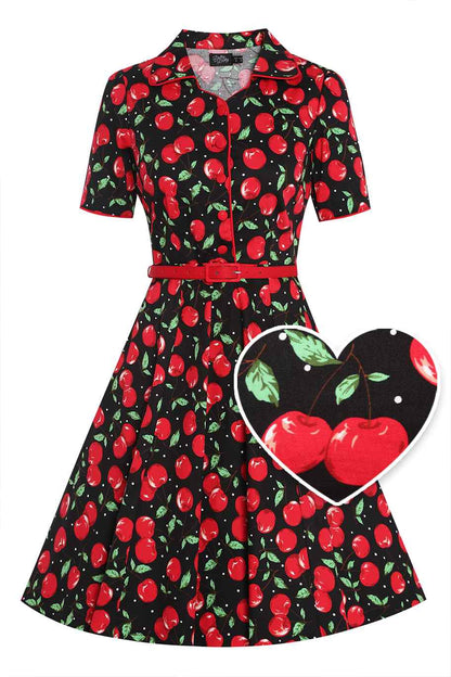 Penelope Cherry Shirt Dress