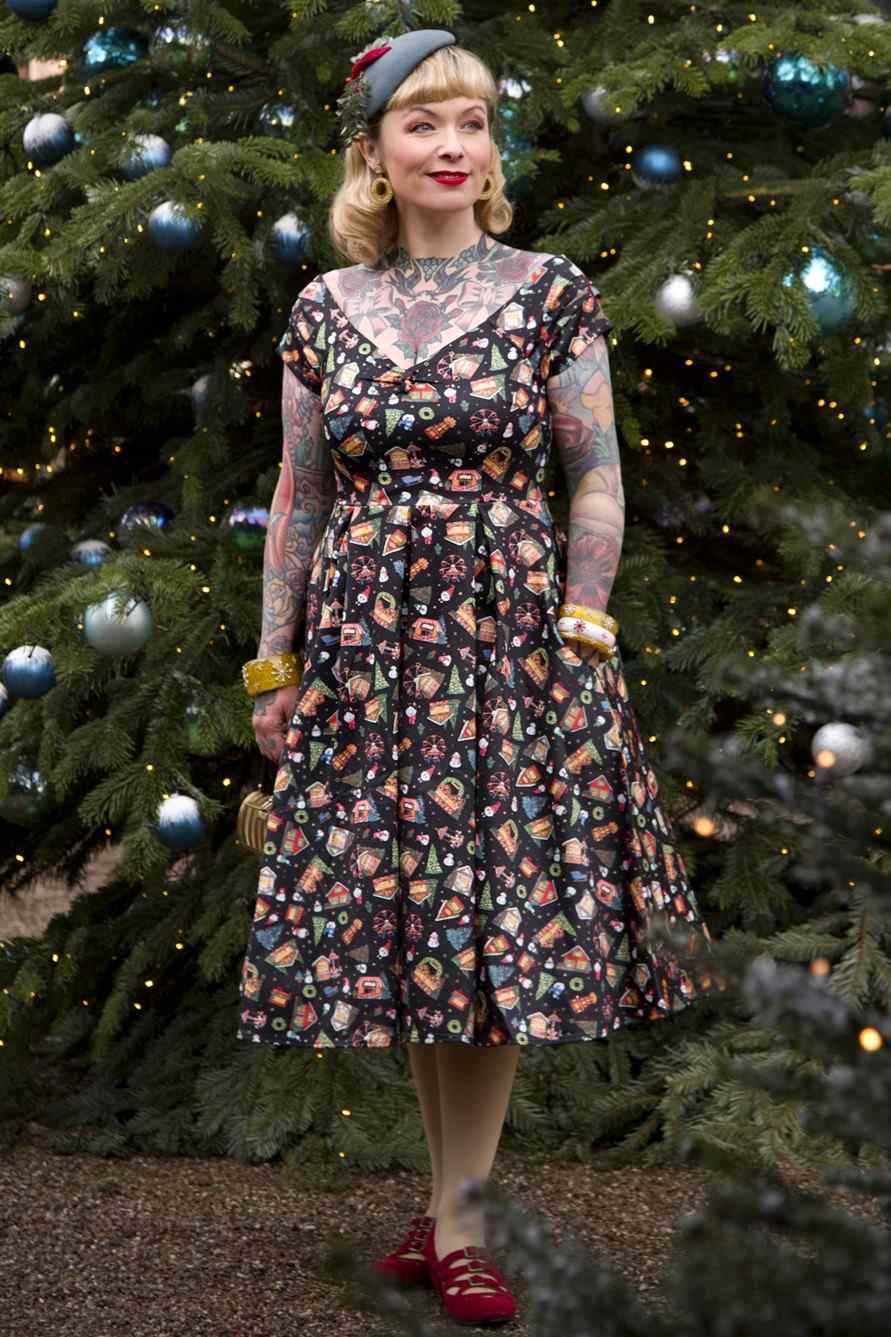 Lily Christmas Fair Off Shoulder Dress