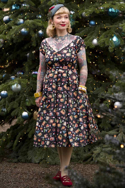 Lily Christmas Fair Off Shoulder Dress