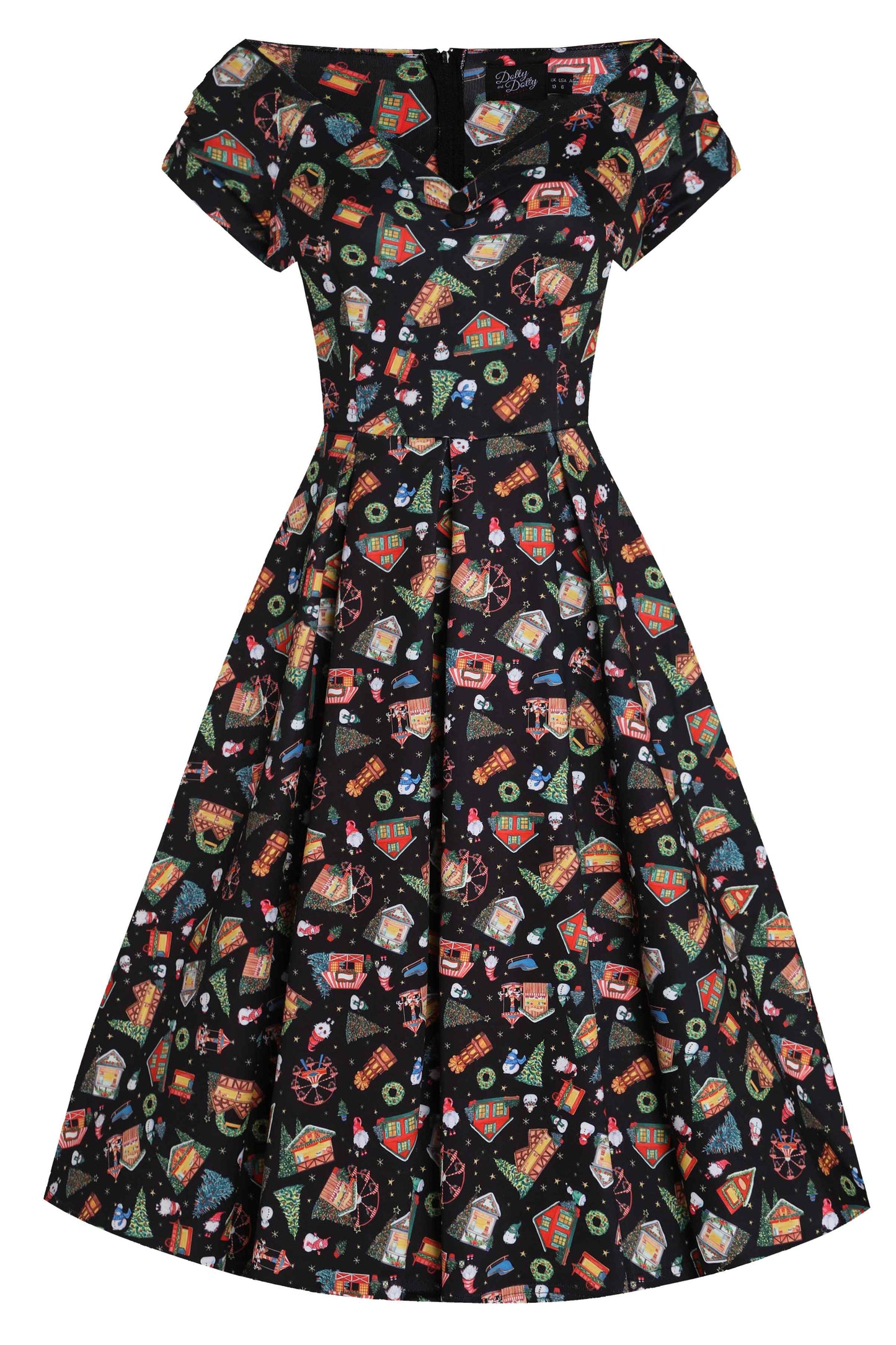 Lily Christmas Fair Off Shoulder Dress