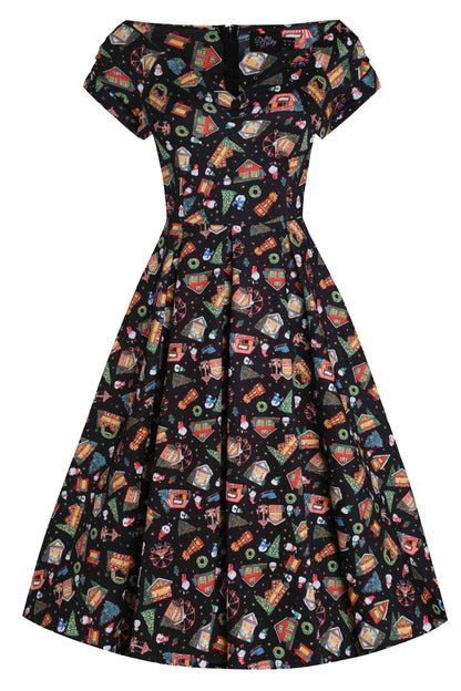 Lily Christmas Fair Off Shoulder Dress