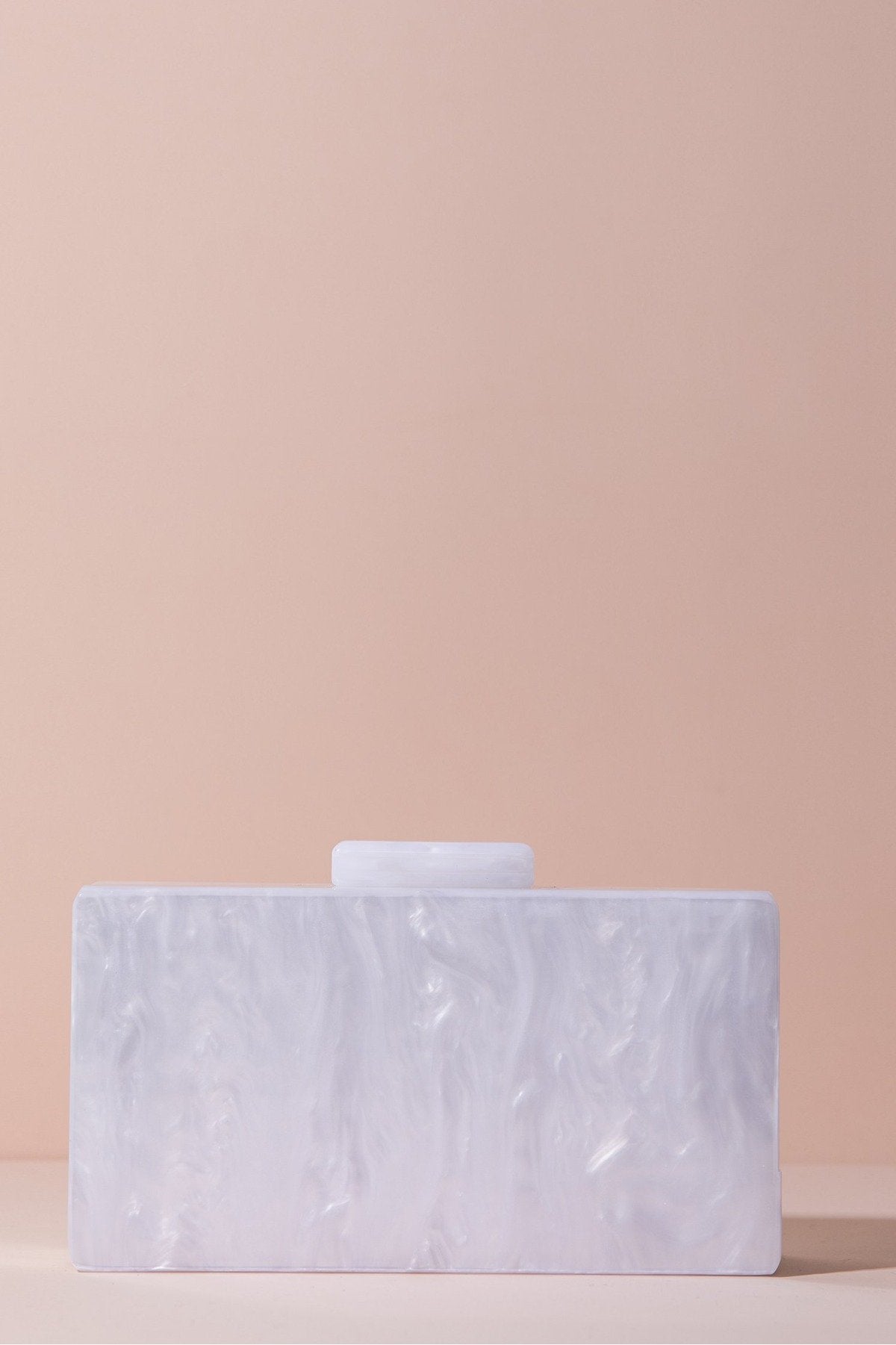Clutch Box Nacar Blanco
