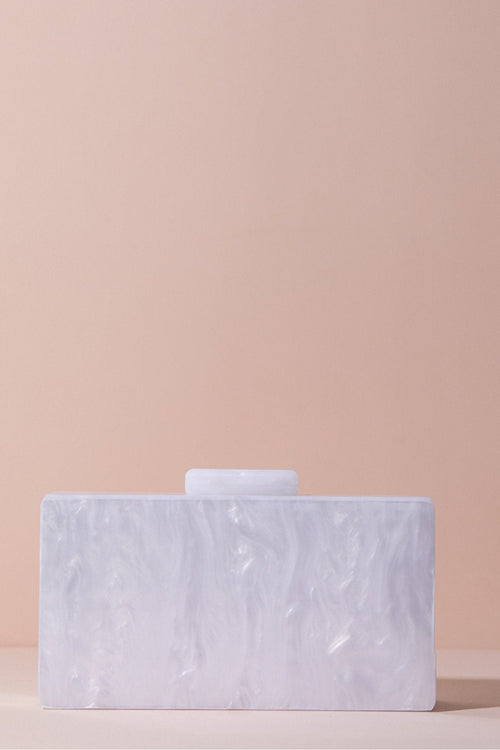 Clutch Box Nacar Blanco