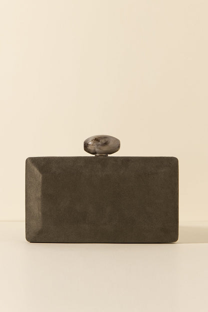 Clutch Copacabana Suede Kaki · Ipanema ·